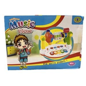 Intelligent Music Piano Electronic Keyboard Lights Sounds Toddler Kids PS958-4